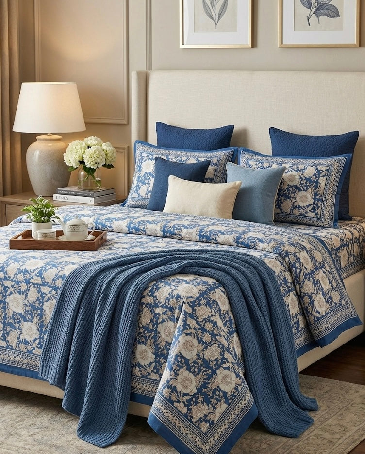 Amayra Premium Cotton Bedsheet – King Size (108x108 inches)