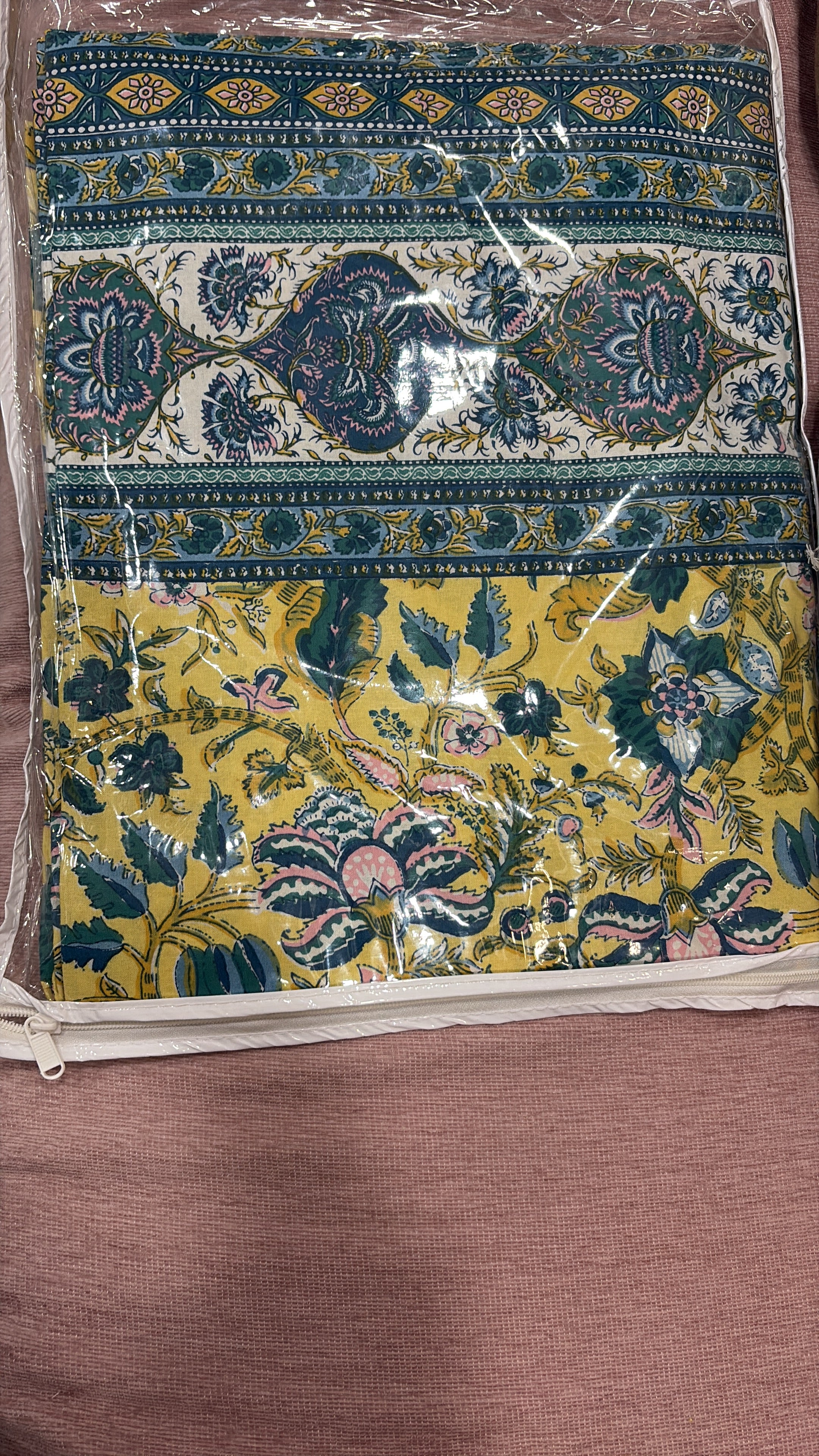 Bedsheet - Amayra yellow green