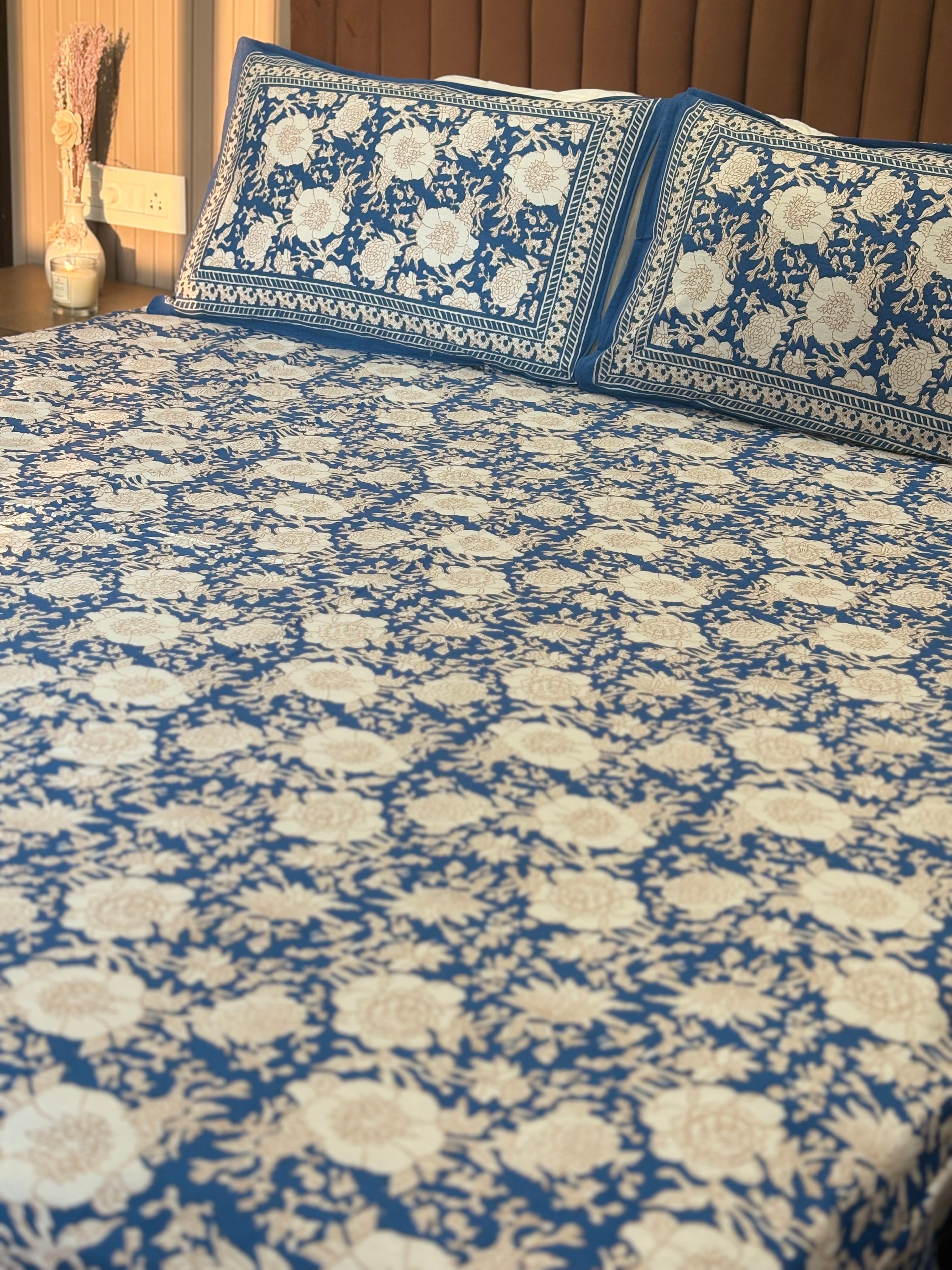 Amayra Premium Cotton Bedsheet – King Size (108x108 inches)