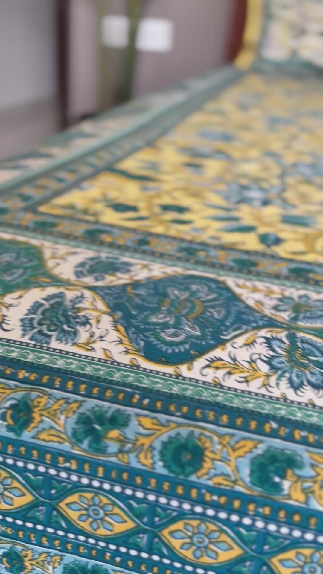 Bedsheet - Amayra yellow green